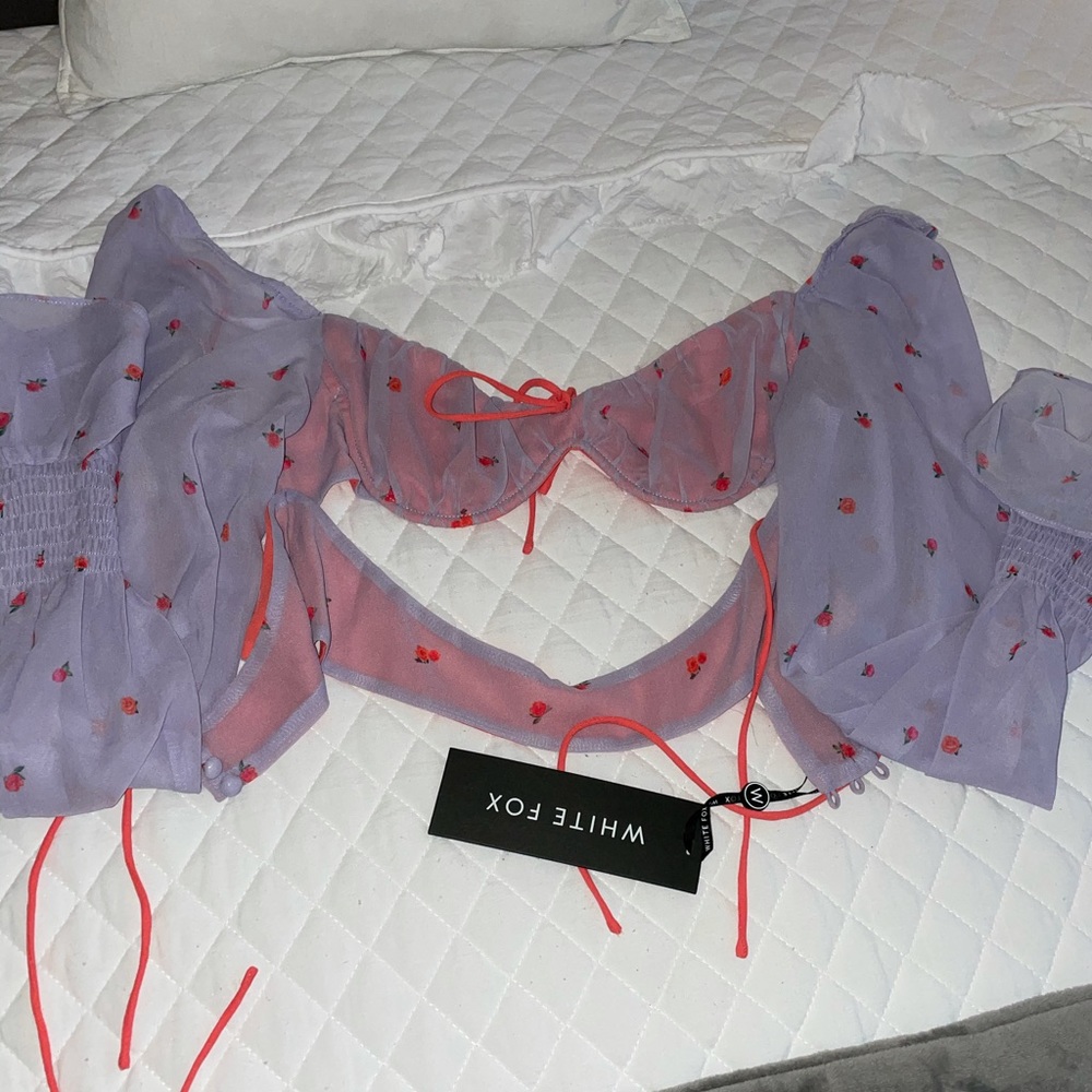 EUC Fare to Dream Crop lilac rose | Whitefox Boutique